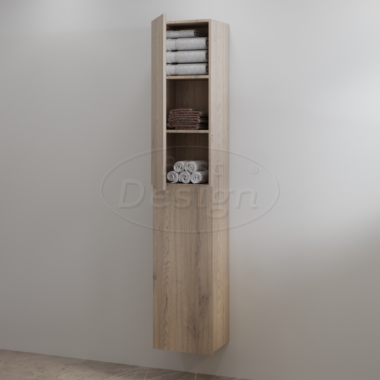 "Blanco-Frosted-Brown" hoge kolomkast L&R 35x180 cm - Artikelnr.: 4021060