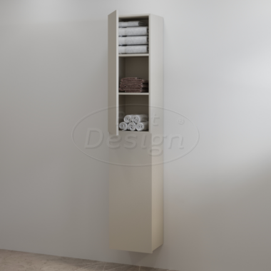 "Blanco-Mat-Taupe" hoge kolomkast L&R 35x180 cm - Artikelnr.: 4021070
