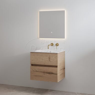 "Splash-60" Halifax onderkast + wastafel zonder kraangat 60cm - Artikelnr.: 4022450