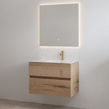 "Splash-80" Halifax onderkast + wastafel met kraangat 80cm - Artikelnr.: 4022500