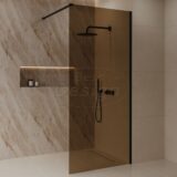 'Dalis-1000-Nero-Amber' inloopdouche NANO 8mm glas - Artikelnr.: 4022830
