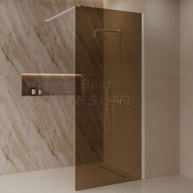 'Dalis-800-White-Amber' inloopdouche NANO 8mm glas - Artikelnr.: 4022850