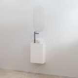 "Mali" Mat-wit onderkast + Mat-wit meubelblad - Artikelnr.: 4023120