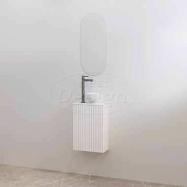 "Mali" Mat-wit onderkast + Mat-wit meubelblad - Artikelnr.: 4023120