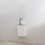 "Mali" Mat-wit onderkast + Halifax meubelblad - Artikelnr.: 4023140