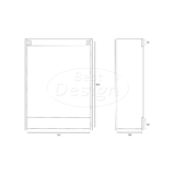 "Mali" Mat-wit onderkast + Halifax meubelblad - Artikelnr.: 4023140