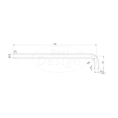 "Chrome-Dava" muurbeugel Chroom - Artikelnr.: 4015980