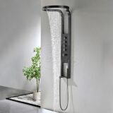 "Nero-Future 2.0" Thermostatisch douchepaneel 1440x220/520mm mat-zwart - Artikelnr.: 4020290