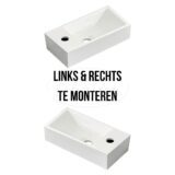 "Ibeco" fontein 36x18x9cm L&R met kraangat - Artikelnr.: 4020480