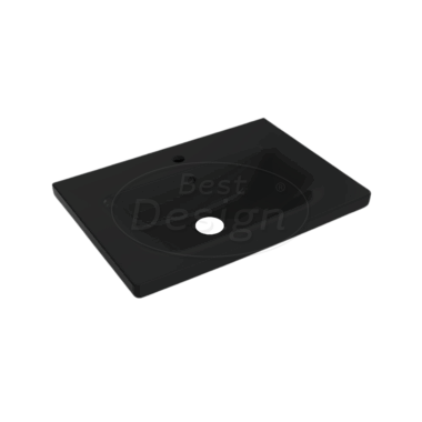 Best-Design wastafel 65 cm tbv meubel "Quick-Black" met kraangat - Artikelnr.: 4020580