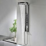 "Moya-Future" Thermostatisch douchepaneel 1440x220/520mm Gunmetal - Artikelnr.: 4020740