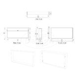 Nero "Bandy" opbouwnis 60x30x8cm Mat-zwart - Artikelnr.: 4021900