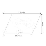 "Vibe" Parallelo spiegel incl.verwarming, 3 kleuren LED verlichting,dimbaar 120x65 cm - Artikelnr.: 4023250