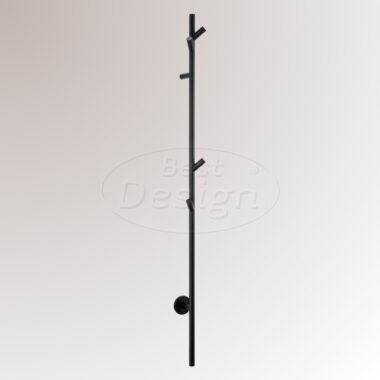 High-End Nero "Bavel" elektrische staaf handdoek radiator 1500 mm 38W Mat-zwart - Artikelnr.: 4023330