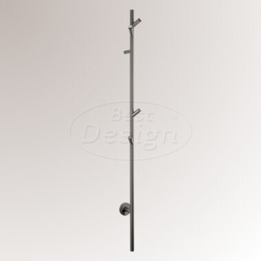 High-End Moya "Bavel" elektrische staaf handdoek radiator 1500 mm 38W Gunmetal - Artikelnr.: 4023350