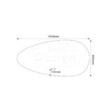 "Boloo" spiegel incl.verwarming, 3 kleuren LED verlichting dimbaar 100x50 cm - Artikelnr.: 4023600