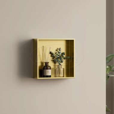 Nancy "Logy" opbouwnis 30x30x8cm Mat-goud - Artikelnr.: 4023770