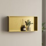Nancy "Bandy" opbouwnis 60x30x8cm Mat-goud - Artikelnr.: 4023780