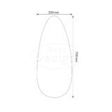 "Soere" organische spiegel 30x70cm - Artikelnr.: 4023950