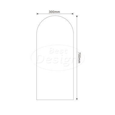 "Holten" Toog spiegel 30x70cm - Artikelnr.: 4023970