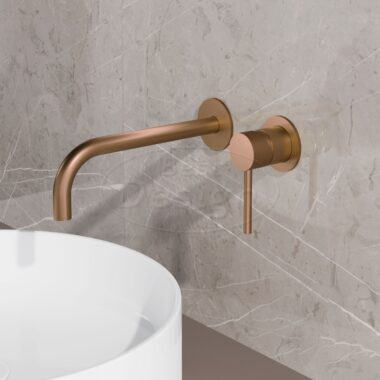 "High-End Liora" RVS-304 inbouw-wandmengkraan inclusief inbouwbox Desert Brown - Artikelnr.: 4022120