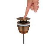 "Liora" clic-waste z/overloop 5/4" Desert Brown - Artikelnr.: 4022920 "Liora" clic-waste z/overloop 5/4" Desert Brown - Artikelnr.: 4022920