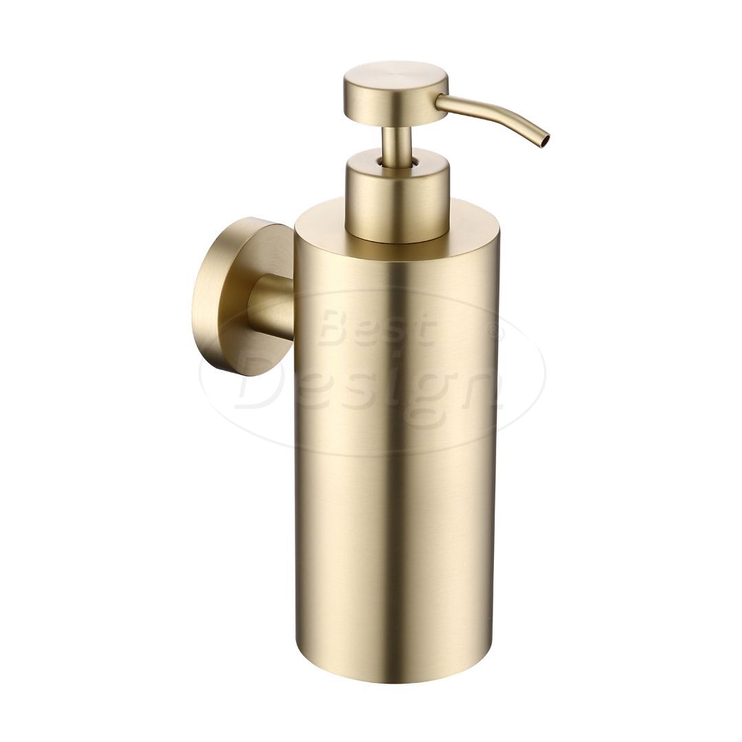 "Nancy-Fiora" wand zeepdispencer 250 ml mat-goud - Artikelnr.: 4023370 "Nancy-Fiora" wand zeepdispencer 250 ml mat-goud - Artikelnr.: 4023370