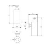 "Liora-Fiora" wand zeepdispencer 250 ml Desert Brown - Artikelnr.: 4023380 "Liora-Fiora" wand zeepdispencer 250 ml Desert Brown - Artikelnr.: 4023380