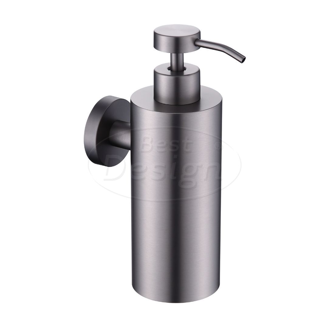 "Moya-Fiora" wand zeepdispencer 250 ml gunmetal - Artikelnr.: 4023400 "Moya-Fiora" wand zeepdispencer 250 ml gunmetal - Artikelnr.: 4023400