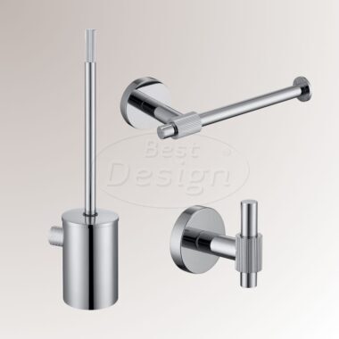 One-pack "High-End Chrome" toilet accessoires set Chroom - Artikelnr.: 4023620