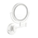 "White-Steiner" wand cosmeticaspiegel incl. LED verlichting mat-wit - Artikelnr.: 4024300 "White-Steiner" wand cosmeticaspiegel incl. LED verlichting mat-wit - Artikelnr.: 4024300