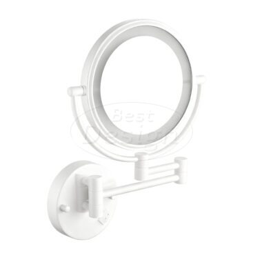"White-Steiner" wand cosmeticaspiegel incl. LED verlichting mat-wit - Artikelnr.: 4024300