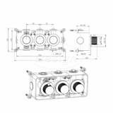"One-Pack" inbouw-regendoucheset "High-End Nancy M-250" mat-goud - Artikelnr.: 4025920