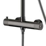 "High-End Moya" RVS-304 thermostatische regendouche opbouwset gunmetal - Artikelnr.: 4022620