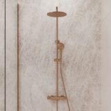 "High-End Liora" RVS-304 thermostatische regendouche opbouwset Desert Brown - Artikelnr.: 4022630