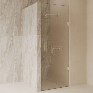 'Dalis-700-Chroom-Helder' nisdeur NANO 8mm glas - Artikelnr.: 4024720