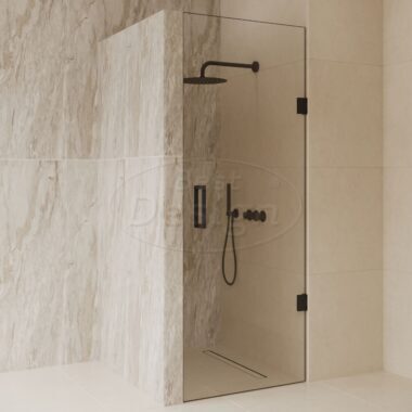 'Dalis-700-Nero-Helder' nisdeur NANO 8mm glas - Artikelnr.: 4024760