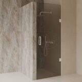 'Dalis-900-White-Mocha' nisdeur NANO 8mm glas - Artikelnr.: 4025300