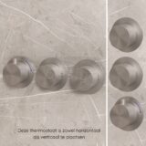 "One-Pack" inbouw-regendoucheset "High-End Ore M-250" RVS - Artikelnr.: 4025900