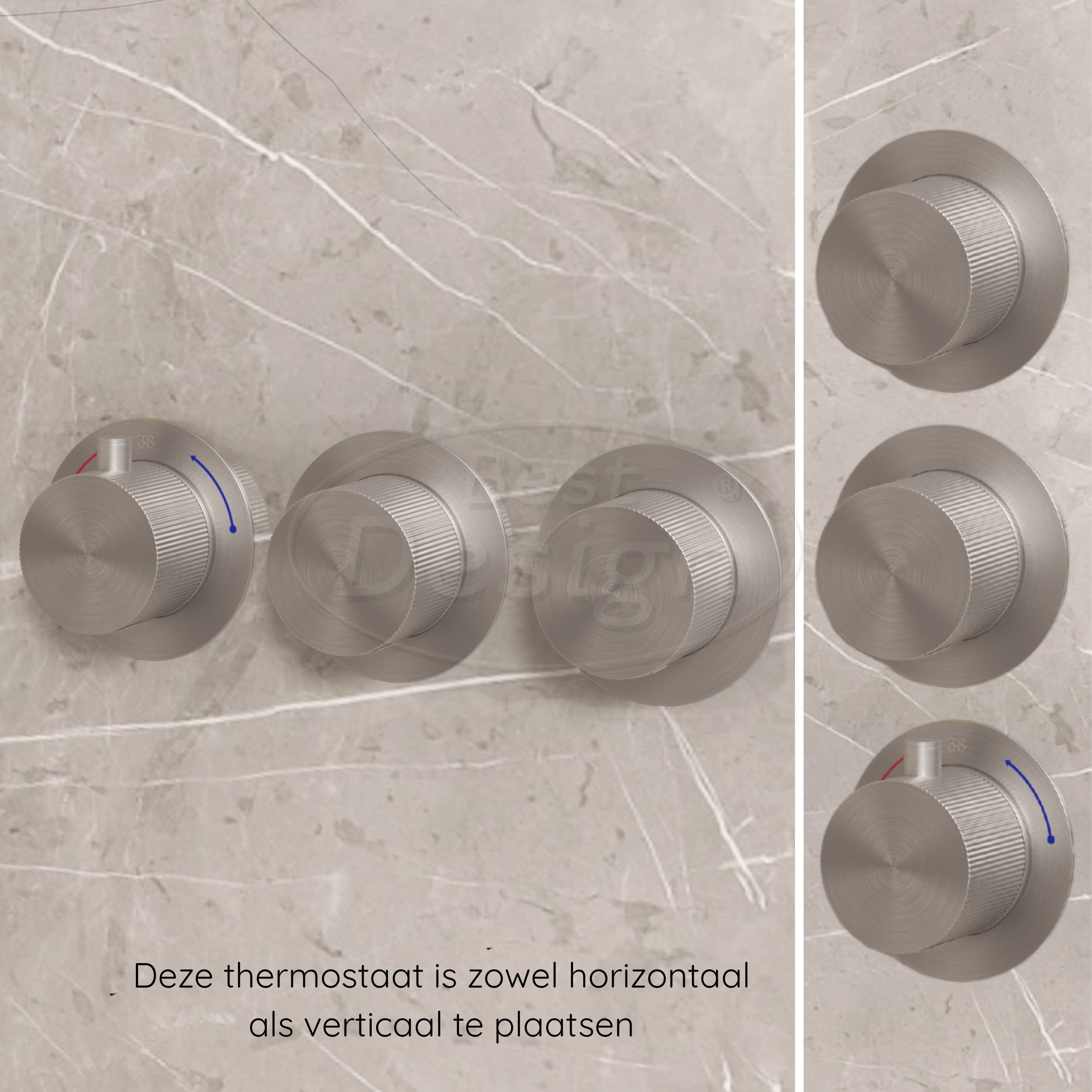 "One-Pack" inbouw-regendoucheset "High-End Ore M-250" RVS - Artikelnr.: 4025900