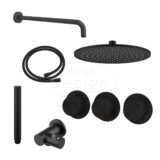"One-Pack" inbouw-regendoucheset "High-End Nero M-250" mat-zwart - Artikelnr.: 4025910