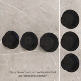 "One-Pack" inbouw-regendoucheset "High-End Nero M-250" mat-zwart - Artikelnr.: 4025910