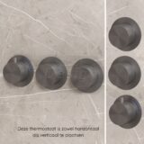 "One-Pack" inbouw-regendoucheset "High-End Moya M-250" gunmetal - Artikelnr.: 4025930