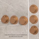 "One-Pack" inbouw-regendoucheset "High-End Liora M-250" desert brown - Artikelnr.: 4025940