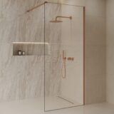 "Dalis-1200-Liora" inloopdouche NANO 8mm glas Desert Brown - Artikelnr.: 4026100