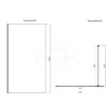 'Dalis-1400-Ore' inloopdouche NANO 8mm glas RVS - Artikelnr.: 4016970