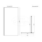 'Dalis-900-Chroom' inloopdouche NANO 8mm glas - Artikelnr.: 4014820