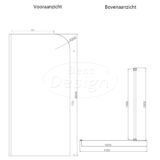 'Dalis-Curve-1200-Ore' inloopdouche NANO 8mm glas RVS - Artikelnr.: 4026910
