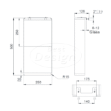 "Liora-Soap" doucherek hangend 500x250x90mm Desert Brown - Artikelnr.: 4026550