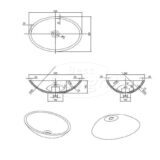 Color "Diamond" opbouw waskom 52 x 38 x 14,5 cm - Artikelnr.: 4023910